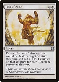 Test of Faith - Duel Decks: Knights vs. Dragons - Magic: The Gathering card