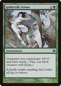 Spidersilk Armor - Duel Decks: Knights vs. Dragons - Magic: The Gathering card