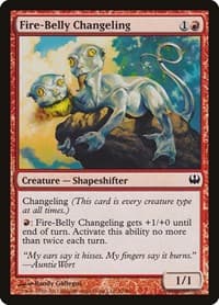 Fire-Belly Changeling - Duel Decks: Knights vs. Dragons - Magic: The Gathering card