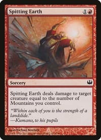Spitting Earth - Duel Decks: Knights vs. Dragons - Magic: The Gathering card