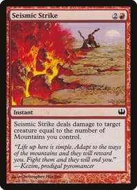 Seismic Strike - Duel Decks: Knights vs. Dragons - Magic: The Gathering card
