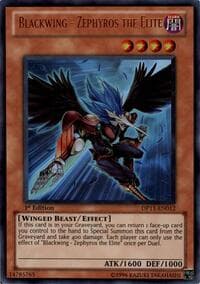 Blackwing - Zephyros the Elite - Duelist Pack 11: Crow - YuGiOh card