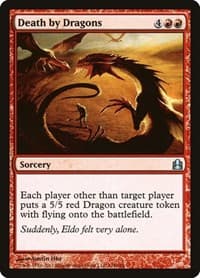 Death by Dragons - Commander - Magic: The Gathering card