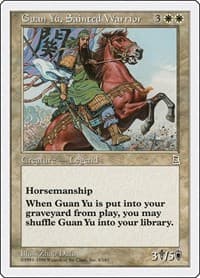 Guan Yu, Sainted Warrior - Portal Three Kingdoms - Magic: The Gathering card