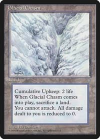 Glacial Chasm - Ice Age - Magic: The Gathering card