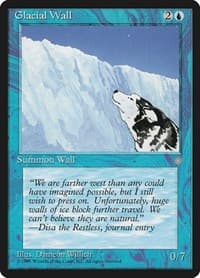 Glacial Wall - Ice Age - Magic: The Gathering card