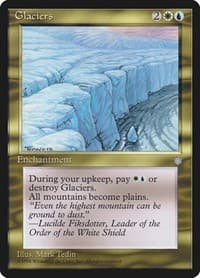 Glaciers - Ice Age - Magic: The Gathering card