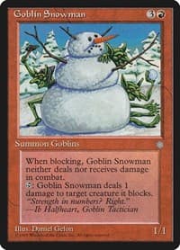 Goblin Snowman - Ice Age - Magic: The Gathering card