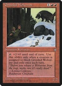 Grizzled Wolverine - Ice Age - Magic: The Gathering card