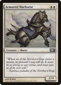 Armored Warhorse - Magic 2012 (M12) - Magic: The Gathering card