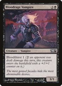 Bloodrage Vampire - Magic 2012 (M12) - Magic: The Gathering card