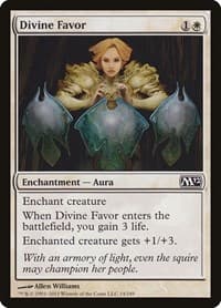 Divine Favor - Magic 2012 (M12) - Magic: The Gathering card
