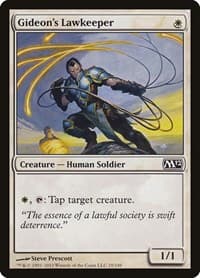 Gideon's Lawkeeper - Magic 2012 (M12) - Magic: The Gathering card