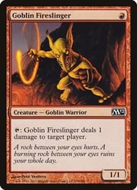 Goblin Fireslinger - Magic 2012 (M12) - Magic: The Gathering card