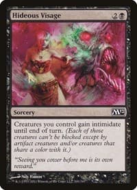 Hideous Visage - Magic 2012 (M12) - Magic: The Gathering card