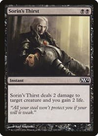 Sorin's Thirst - Magic 2012 (M12) - Magic: The Gathering card