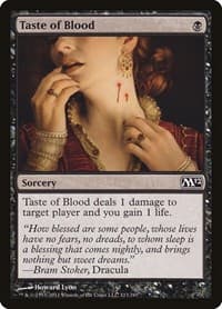 Taste of Blood - Magic 2012 (M12) - Magic: The Gathering card