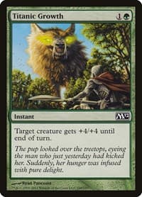Titanic Growth - Magic 2012 (M12) - Magic: The Gathering card