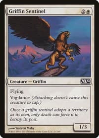 Griffin Sentinel - Magic 2012 (M12) - Magic: The Gathering card