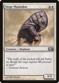 Siege Mastodon - Magic 2012 (M12) - Magic: The Gathering card