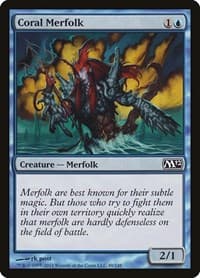 Coral Merfolk - Magic 2012 (M12) - Magic: The Gathering card