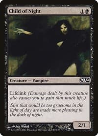 Child of Night - Magic 2012 (M12) - Magic: The Gathering card