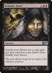 Diabolic Tutor - Magic 2012 (M12) - Magic: The Gathering card