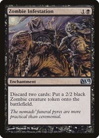 Zombie Infestation - Magic 2012 (M12) - Magic: The Gathering card