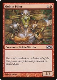 Goblin Piker - Magic 2012 (M12) - Magic: The Gathering card