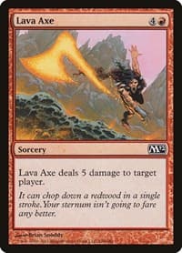 Lava Axe - Magic 2012 (M12) - Magic: The Gathering card