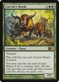 Garruk's Horde - Magic 2012 (M12) - Magic: The Gathering card