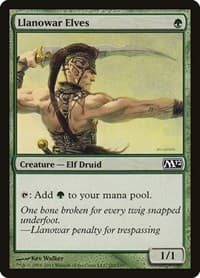 Llanowar Elves - Magic 2012 (M12) - Magic: The Gathering card