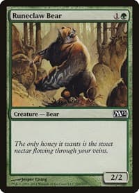 Runeclaw Bear - Magic 2012 (M12) - Magic: The Gathering card