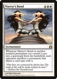 Martyr's Bond - Commander - Magic: The Gathering card