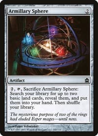 Armillary Sphere - Commander - Magic: The Gathering card