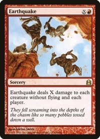 Earthquake - Commander - Magic: The Gathering card