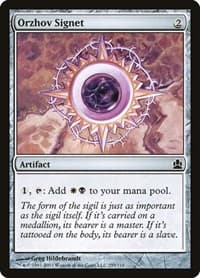 Orzhov Signet - Commander - Magic: The Gathering card