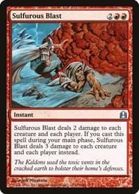 Sulfurous Blast - Commander - Magic: The Gathering card