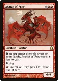 Avatar of Fury - Commander - Magic: The Gathering card