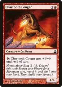 Chartooth Cougar - Commander - Magic: The Gathering card