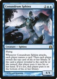 Conundrum Sphinx - Commander - Magic: The Gathering card