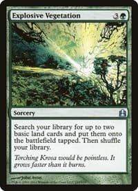 Explosive Vegetation - Commander - Magic: The Gathering card
