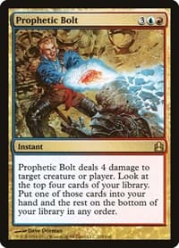 Prophetic Bolt - Commander - Magic: The Gathering card