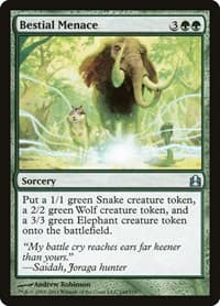 Bestial Menace - Commander - Magic: The Gathering card