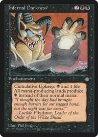Infernal Darkness - Ice Age - Magic: The Gathering card