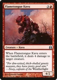 Flametongue Kavu - Commander - Magic: The Gathering card