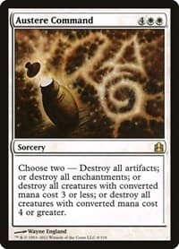 Austere Command - Commander - Magic: The Gathering card