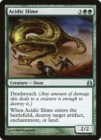 Acidic Slime - Commander - Magic: The Gathering card