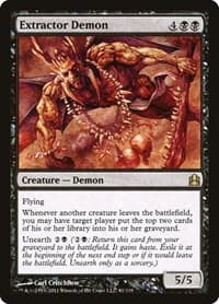 Extractor Demon - Commander - Magic: The Gathering card