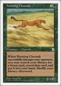 Hunting Cheetah - Portal Three Kingdoms - Magic: The Gathering card